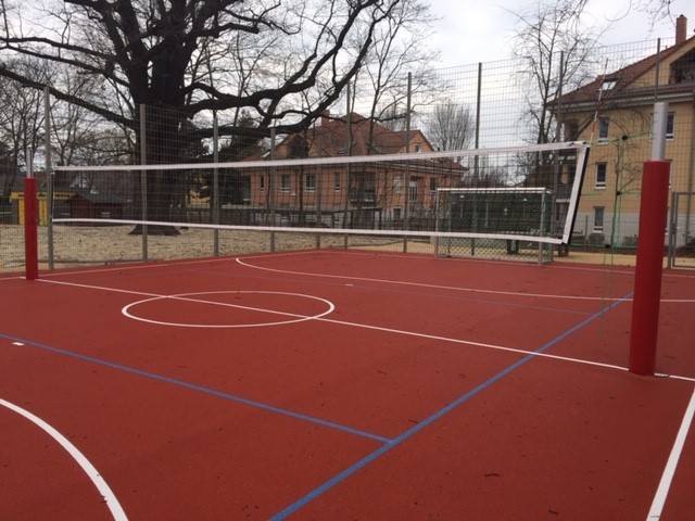 Volleyballplatz in Sportfreifläche