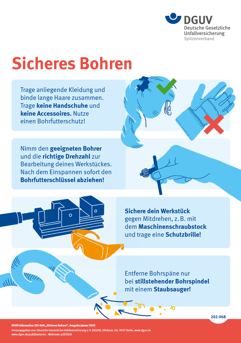 Titelblatt der DGUV-Information 202-068